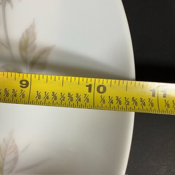 Noritake Edenrose 2 Dinner Plates Gray/Pink/White Roses VTG - Picture 9 of 14